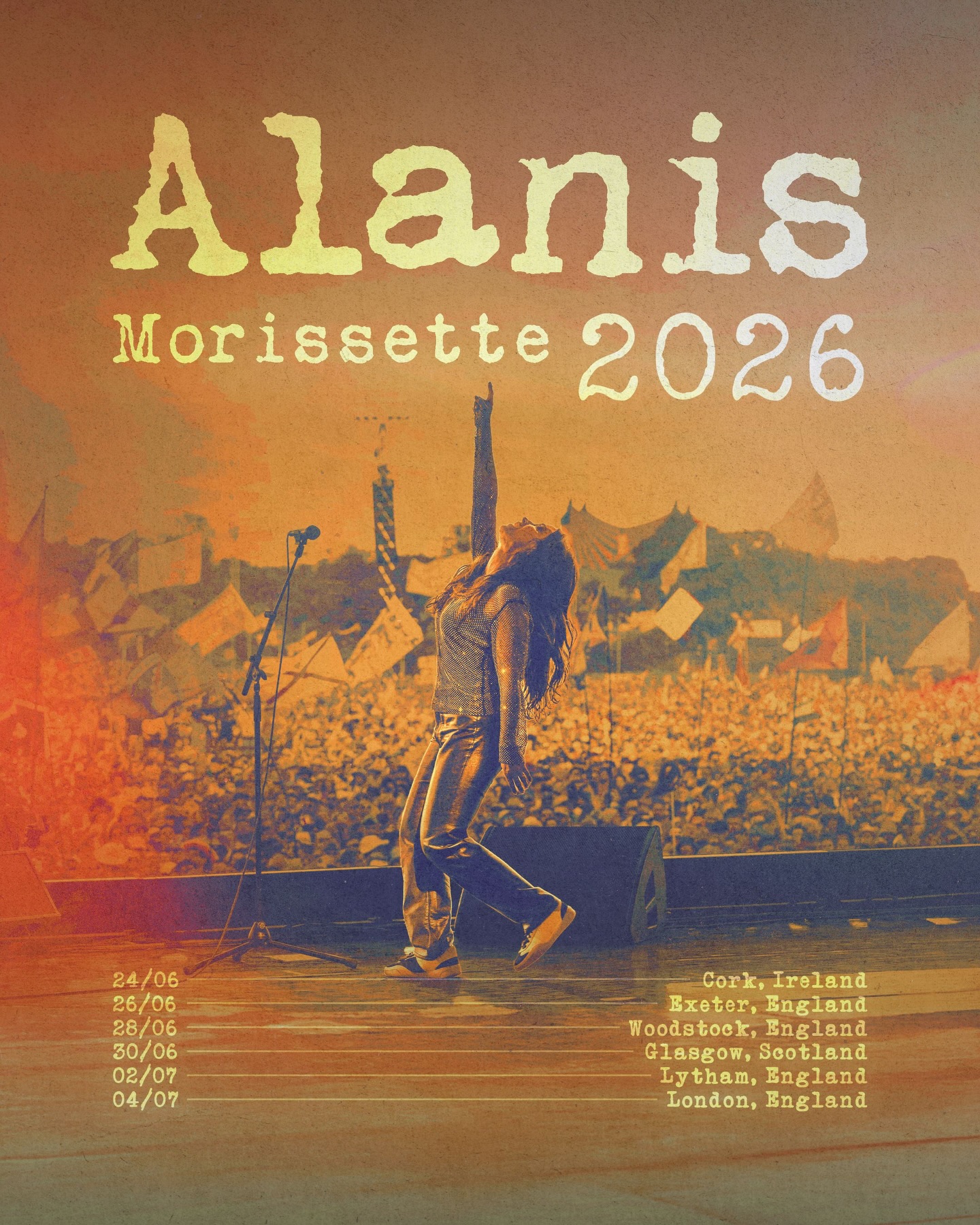 Alanis Morissette Tour Poster 2026